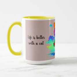 Farbenfrohe Anpassung Abstrakten Pops Art Coole Ka Kaffeetasse