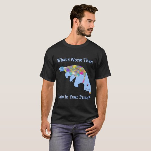 Farbenfrohe Anteater Funny Ameisen in Ihren Hosen T-Shirt (Vorne ganz)