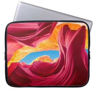 Farbenfrohe Antelope Canyonabstract, Natur, Hinter Laptopschutzhülle
