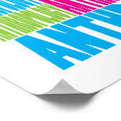 Farbenfrohe Anthropologie Poster (Ecke)