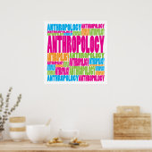 Farbenfrohe Anthropologie Poster (Küche)
