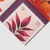 Farbenfrohe antike Briefmarke Kunstteppich Seidenpapier (Ausschnitt)