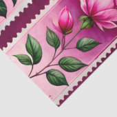 Farbenfrohe antike Briefmarke Kunstteppich Seidenpapier (Ausschnitt)