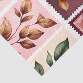 Farbenfrohe antike Briefmarke Kunstteppich Seidenpapier (Ausschnitt)