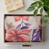 Farbenfrohe antike Briefmarke Kunstteppich Seidenpapier (Geschenk)