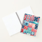 Farbenfrohe antike Briefmarke Notizblock (Innenseite)