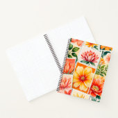 Farbenfrohe antike Briefmarke Notizblock (Innenseite)