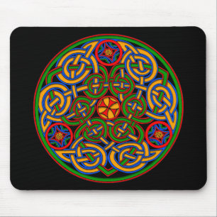 Farbenfrohe antike Kunst Mousepad
