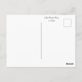 Farbenfrohe antike Weltkarte Postkarte (Rückseite)