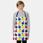 Farbenfrohe Äpfel Früchte Kinder Schürze (Getragen)