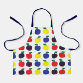 Farbenfrohe Äpfel Früchte Kinder Schürze (Vorderseite)
