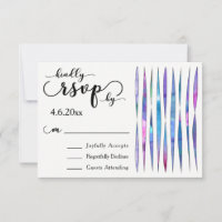 Farbenfrohe Aquarellbänder, moderner Hochzeitstil-
