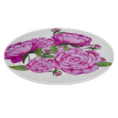 Farbenfrohe Aquarellbäume Schneidebrett (Ecke)