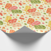 Farbenfrohe Aquarellbläschen Geschenkpapier (Ecke)