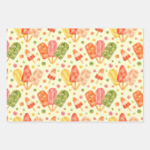 Farbenfrohe Aquarellbläschen Geschenkpapier Set (Vorderseite 2)