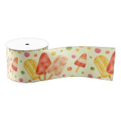 Farbenfrohe Aquarellbläschen Ripsband (Spule)