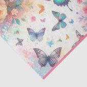 Farbenfrohe Aquarellblüten Seidenpapier (Ausschnitt)