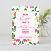 Farbenfrohe Aquarelldusche Einladung (Stehend Vorderseite)