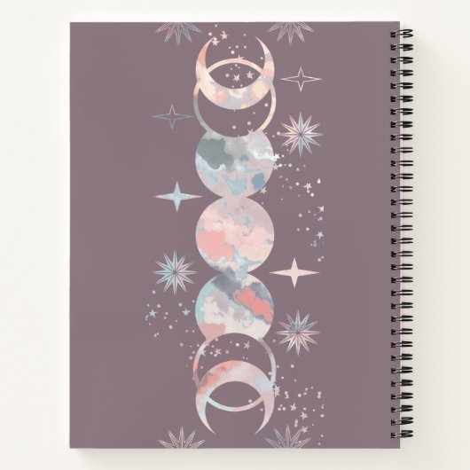 Farbenfrohe Aquarelle Notizblock (Rückseite)