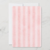 Farbenfrohe Aquarellfarben Blütengoldblütendusche Einladung (Rückseite)