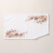 Farbenfrohe Aquarellfarben Eukalyptus-Blätter für  Badhandtuch Set (Handtuch)