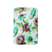 Farbenfrohe Aquarellfarben Muster Badematte (Vorderseite Vertikal)