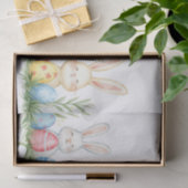 Farbenfrohe Aquarellfarben OsterBunnies Seidenpapier (Geschenk)