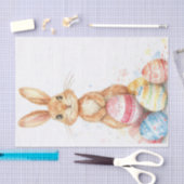 Farbenfrohe Aquarellfarben Ostern Sonne und Eier Seidenpapier (Handwerk)