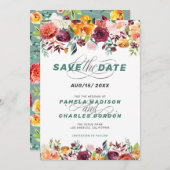 Farbenfrohe Aquarellfarben und Kalligraphie-Akzent Einladung (Vorne/Hinten)