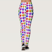 Farbenfrohe Aquarellfarbenflecken oder -tropfen Leggings (Rückseite)