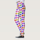 Farbenfrohe Aquarellfarbenflecken oder -tropfen Leggings (Links)