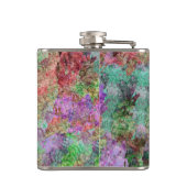 Farbenfrohe Aquarellfärbung Swirl aus Misty Pastel Flachmann (Rückseite)