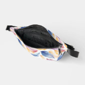Farbenfrohe AquarellFedern Bauchtasche (Offen)