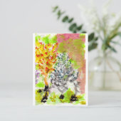 Farbenfrohe Aquarelllandschaften Postkarte (Stehend Vorderseite)