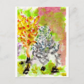 Farbenfrohe Aquarelllandschaften Postkarte (Vorderseite)