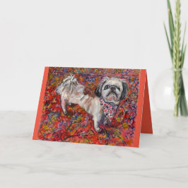 farbenfrohe Aquarellmalerei für Rettungspersonal Karte