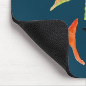 Farbenfrohe Aquarellschmetterlinge Mousepad (Ecke)