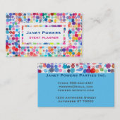 farbenfrohe Aquarelltöne, kundenspezifische Visite Visitenkarte (Vorne/Hinten)