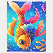 Farbenfrohe Aquarium Fleecedecke (Vorderseite)