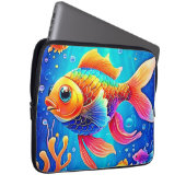 Farbenfrohe Aquarium Laptopschutzhülle (Vorne Rechts)