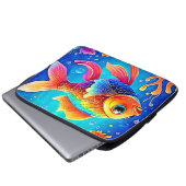 Farbenfrohe Aquarium Laptopschutzhülle (Vorne Knopf)