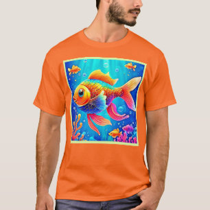 Farbenfrohe Aquarium T-Shirt