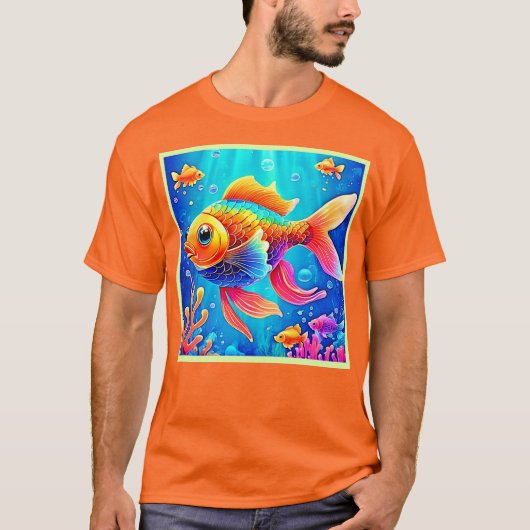 Farbenfrohe Aquarium T-Shirt (Vorderseite)