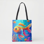 Farbenfrohe Aquarium Tasche (Vorderseite)