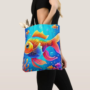 Farbenfrohe Aquarium Tasche