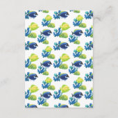 Farbenfrohe Aquarium-Umschließungskarte Begleitkarte (Rückseite)