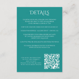 Farbenfrohe Aquarium-Umschließungskarte Begleitkarte