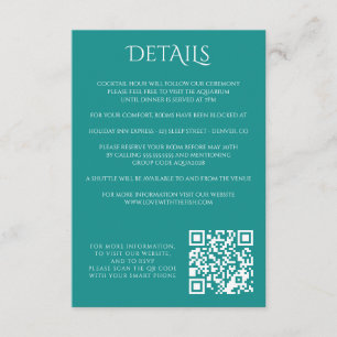 Farbenfrohe Aquarium-Umschließungskarte Begleitkarte