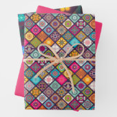 Farbenfrohe arabische Mandala-Laterne-Exotik Geschenkpapier Set (Beispiel)