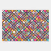 Farbenfrohe arabische Mandala-Laterne-Exotik Geschenkpapier Set (Vorderseite)